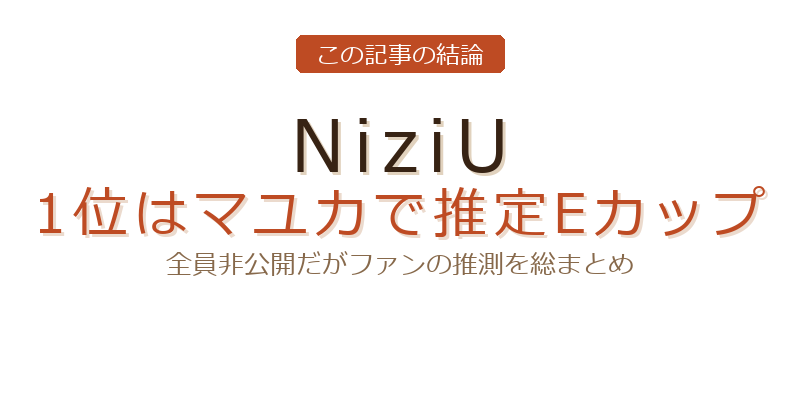 niziu カップについての結論
